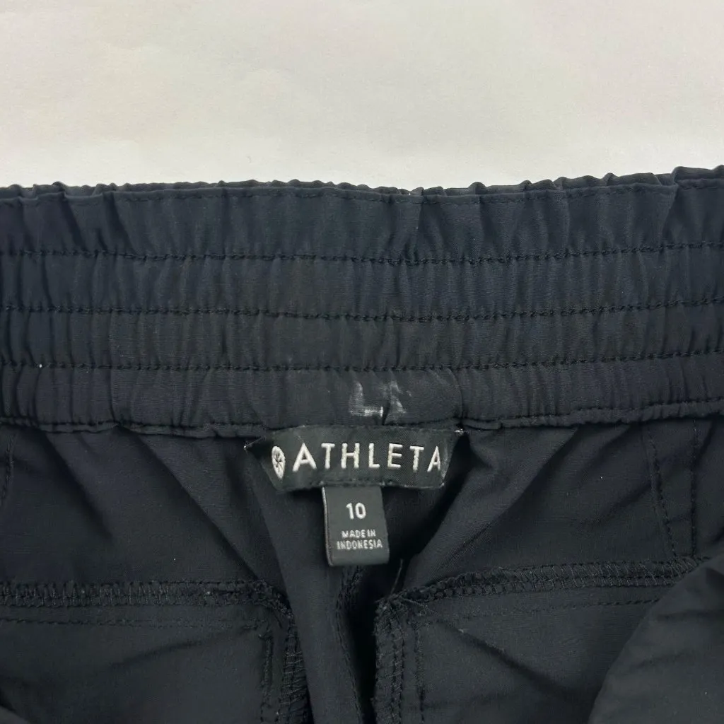 Athleta Black Lightweight Wide Leg Athletic Pant 10 - Image 3