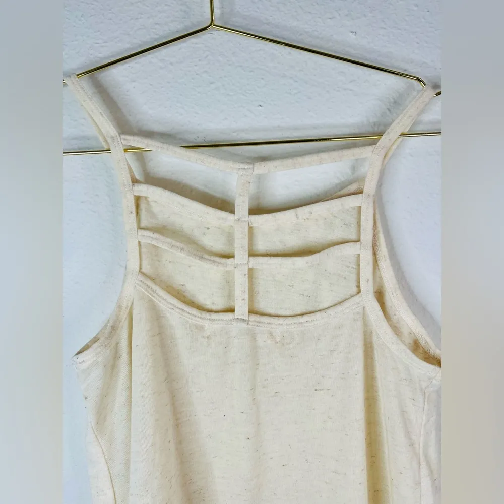 Rewind Women’s Small Ivory Embroidered Tank Top Boho Sleeveless Floral Detail - Image 10