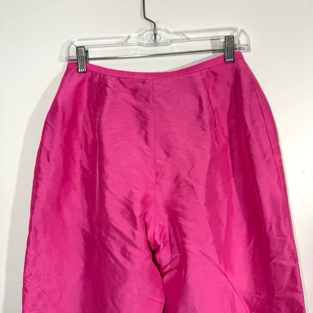 Lauren Ralph Lauren Pink Silk Pants Size 8 - Image 9