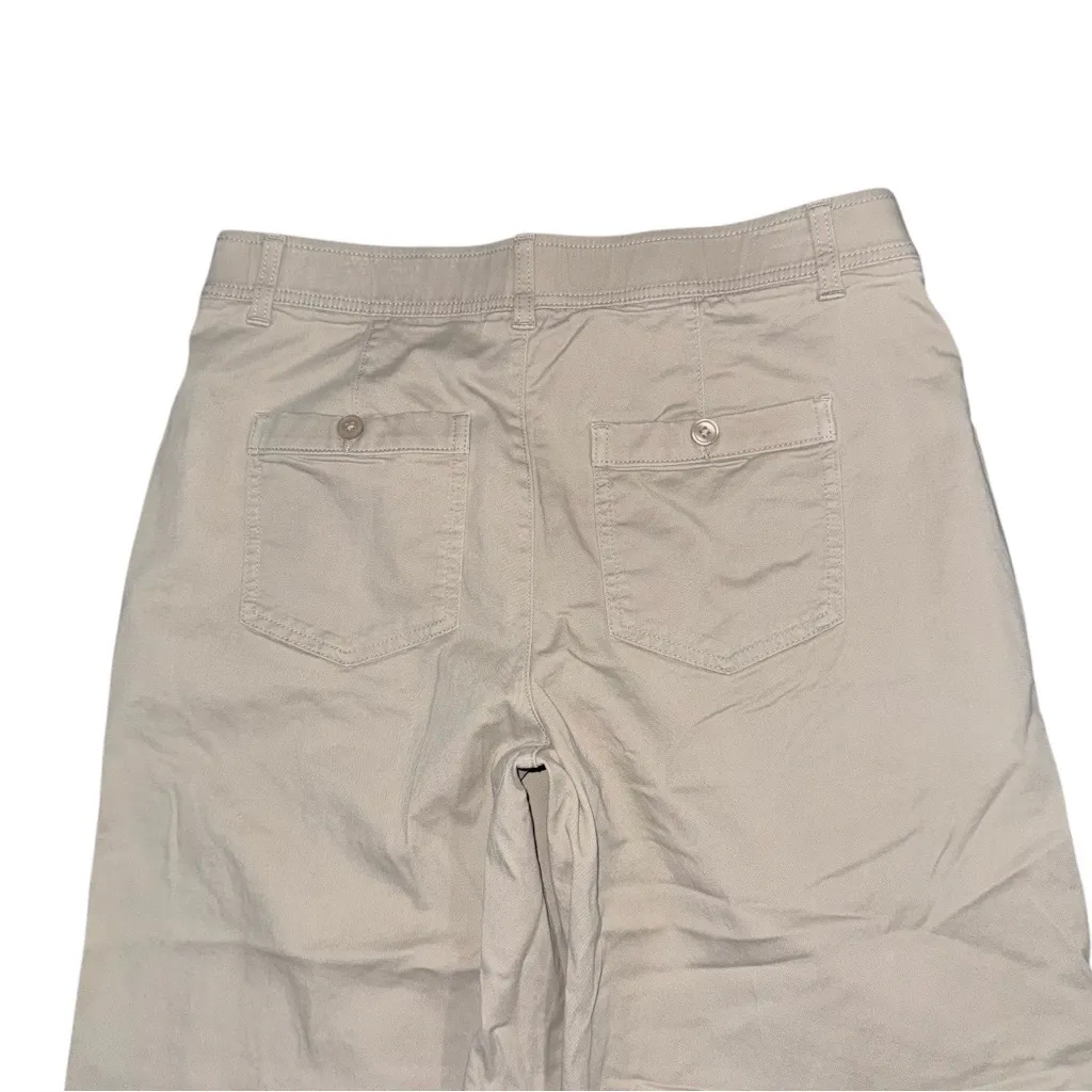 Chico’s Wide Leg Utility Pull-On Ankle Pants Tibet Taupe Women’s Size 1 / US 8 - Image 4