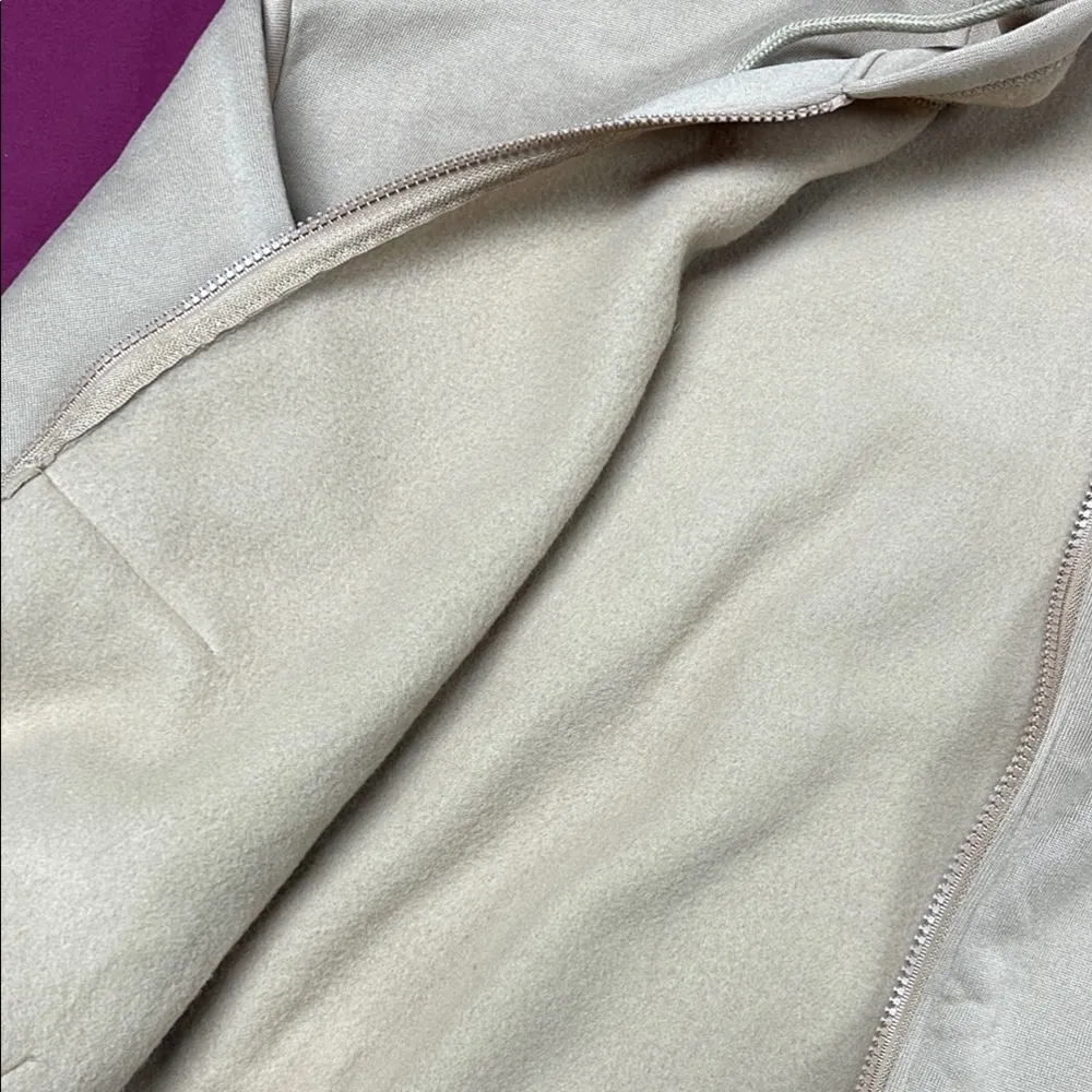 SHEIN Beige Hoodie Jacket - Image 2