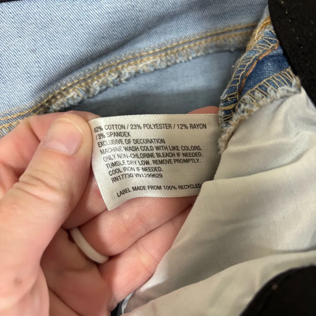 Knox Rose Light Blue Skinny Jeans with Embroidered Side Stripe Size 16 Mid-Rise - Image 7