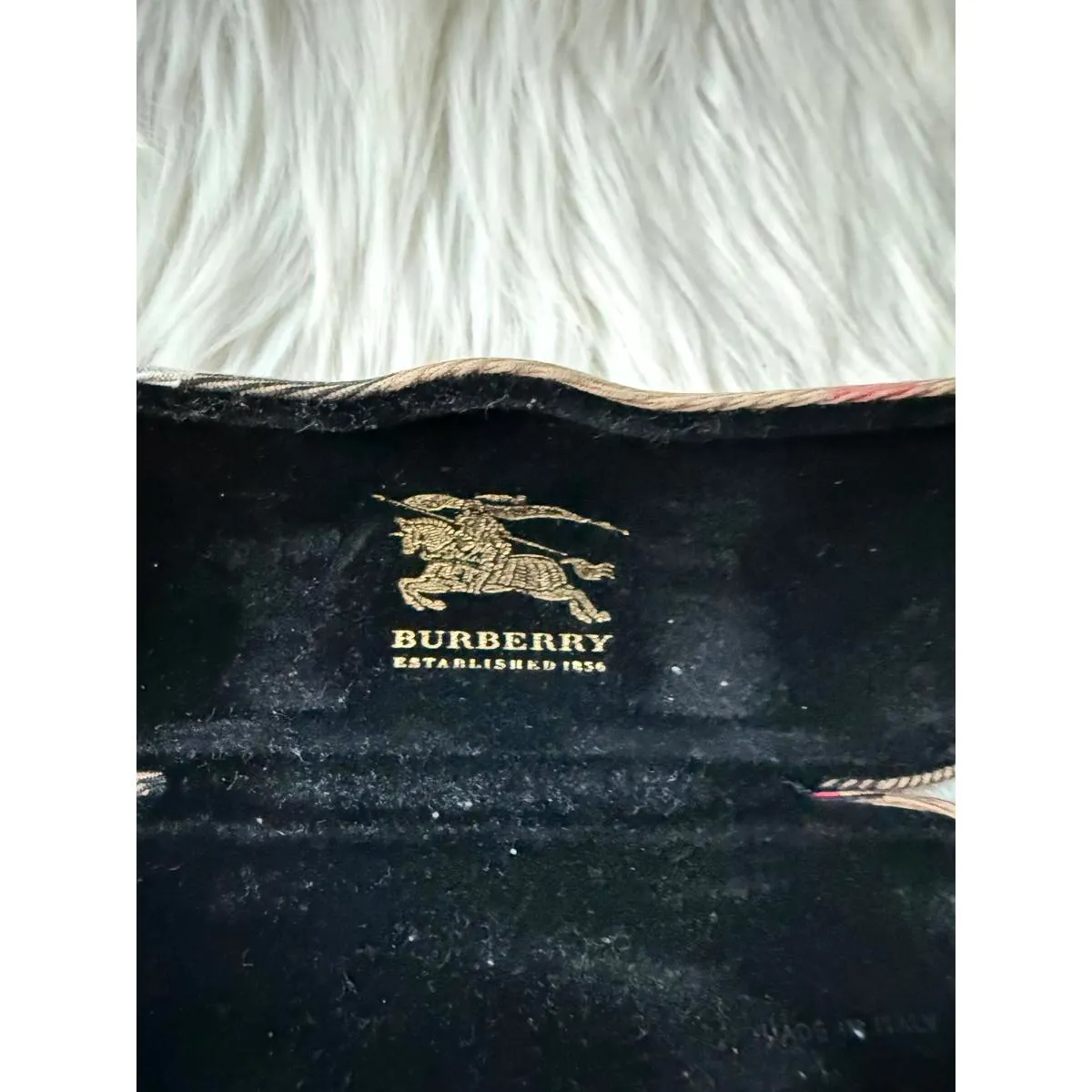 Burberry Signature Check Eyeglass Case - Image 3