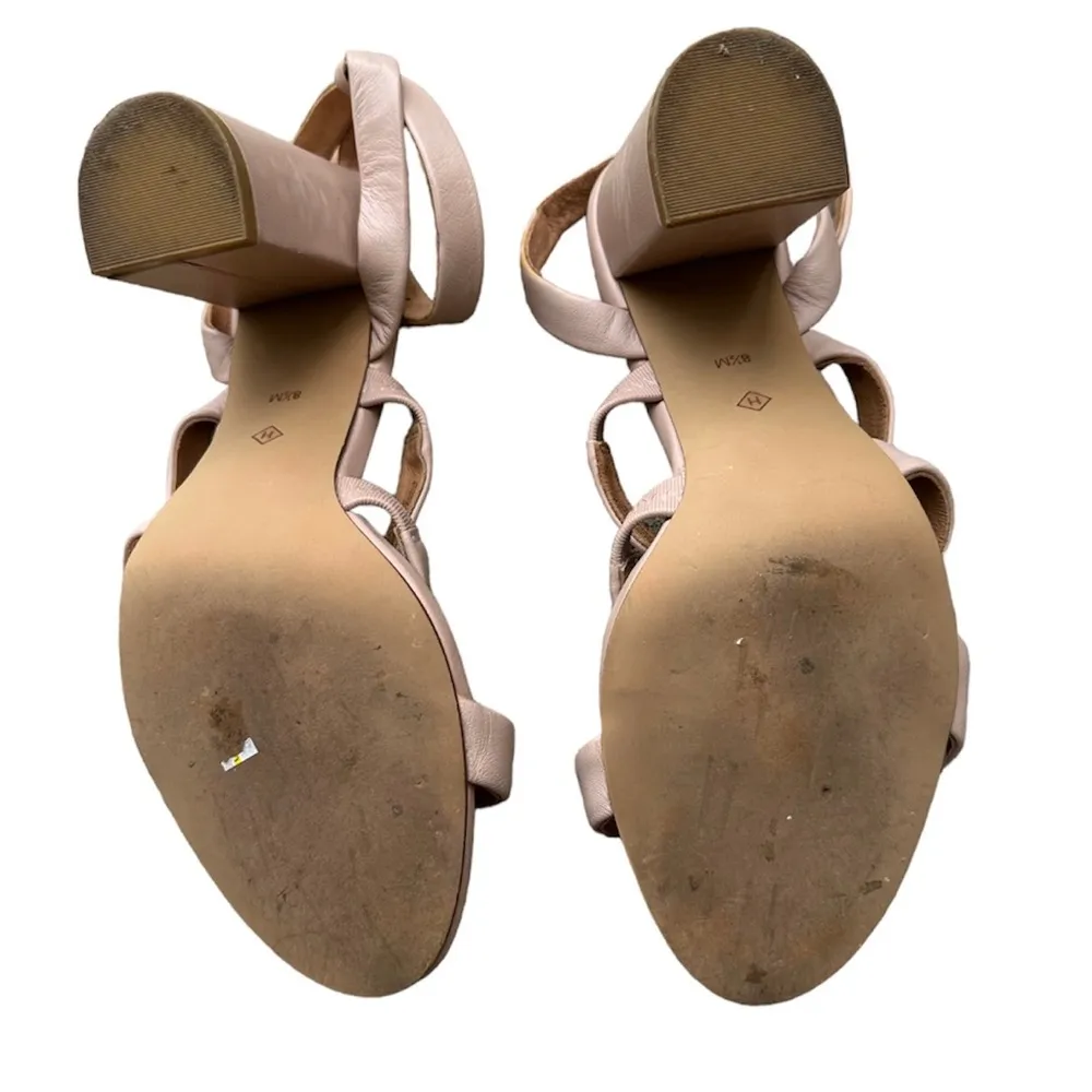 Halogen Rocco leather strappy block heel sandals - Image 7