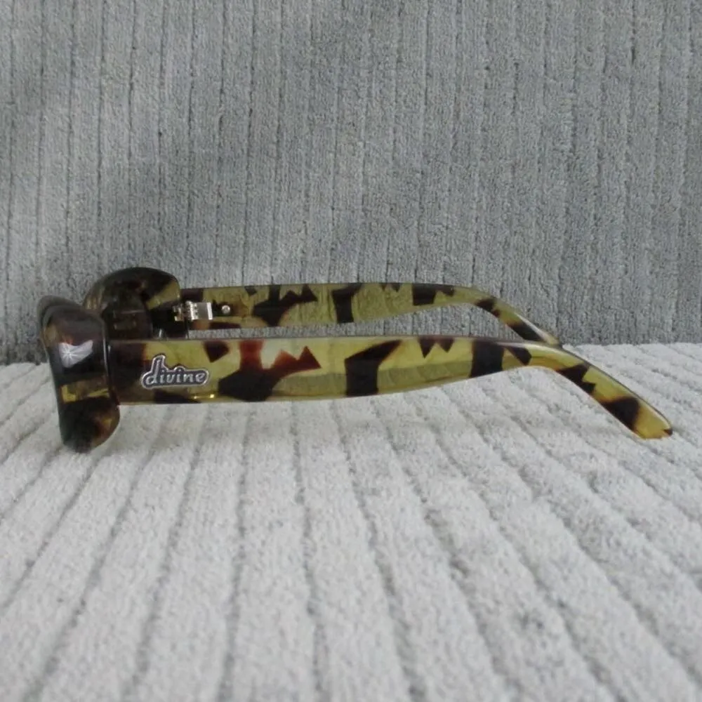 New Divine Eyewear Athena Tort Tortoise / Amber Sunglasses Yellow - Image 3