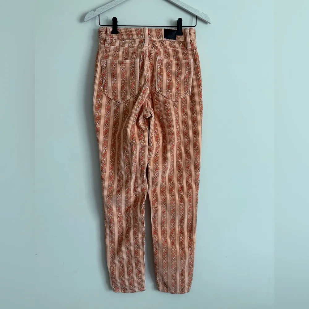 Urban Outfitters BDG Corduroy Striped Floral Pants Size 25 - Image 3