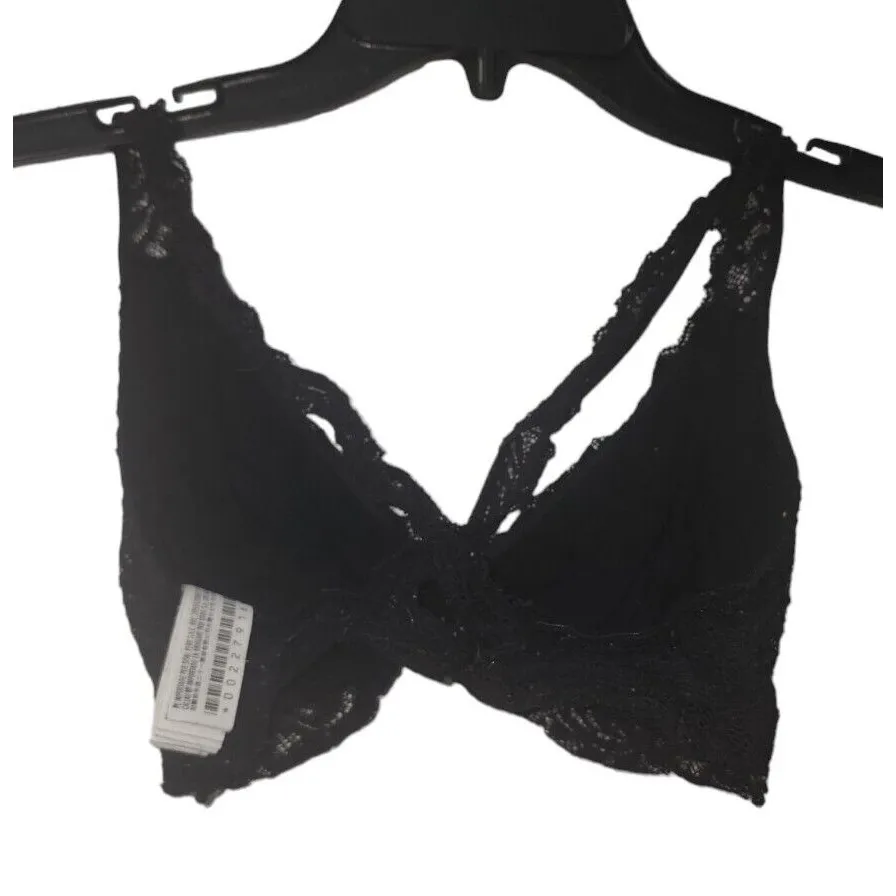 Forever 21 Lace‎ Bralette Black Lingerie Sexy Top Unpadded Small S - Image 2