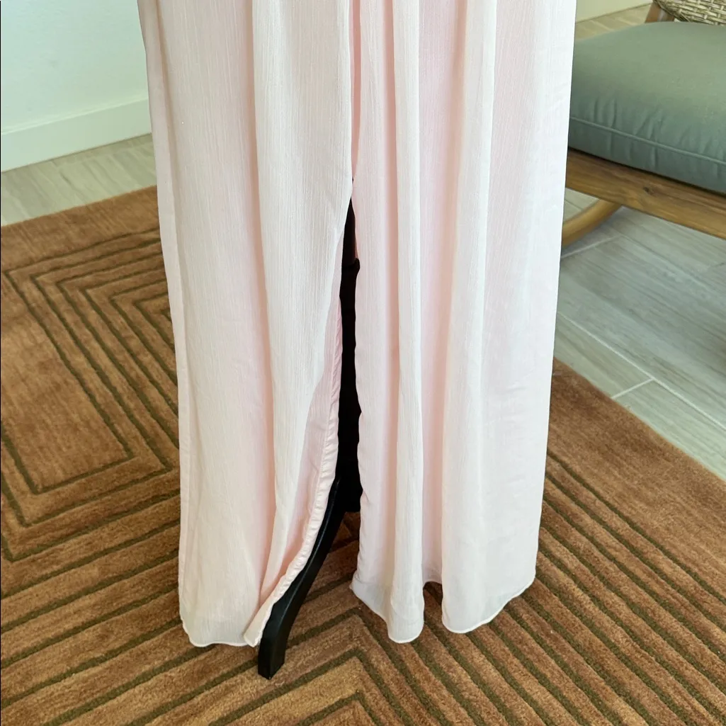 David's Bridal One-Shoulder Pink Dress - Image 11