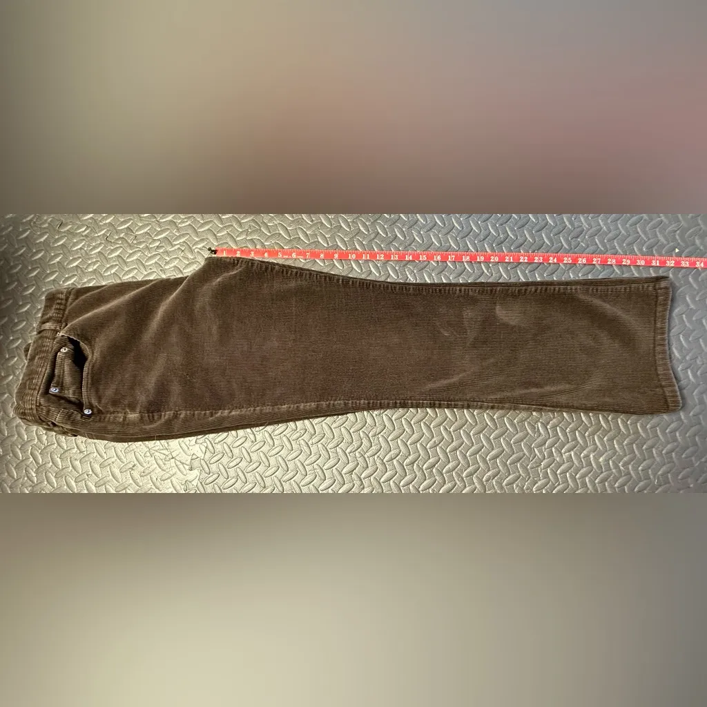 Ralph Lauren Women’s Green Label Dark Brown Corduroy Jeans Size 14 - Image 7