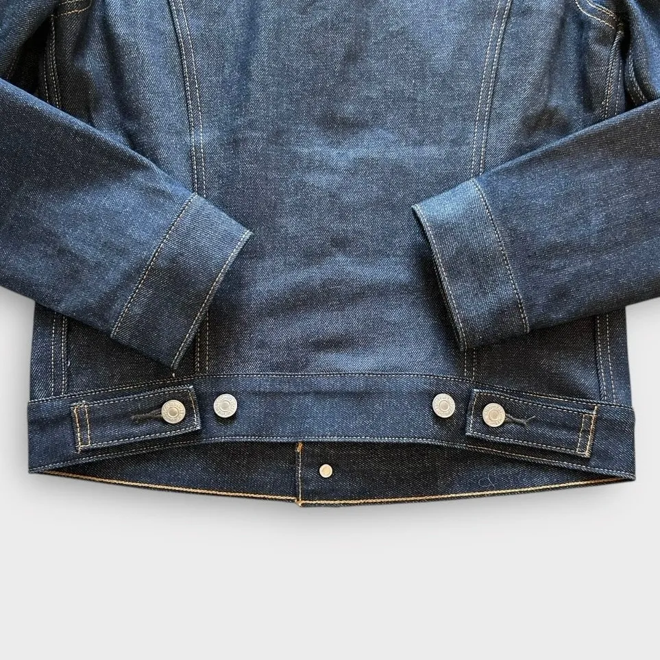 Levi’s Denim Classic Trucker Jean Jacket Dark Wash Women's siz XS - Image 9