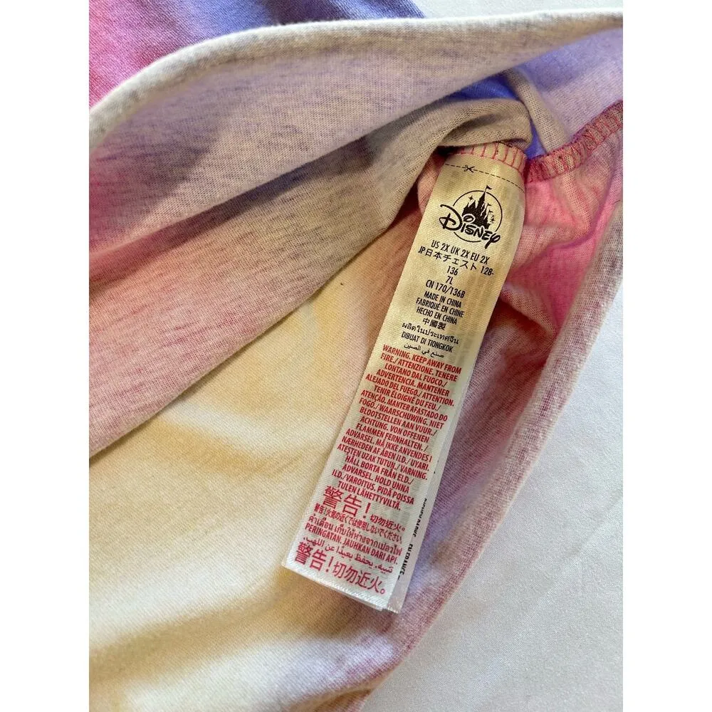 Disneyland Parks Tie Dye Pullover Women Livin' My Best Life Crop Hoodie Size 2X - Image 10