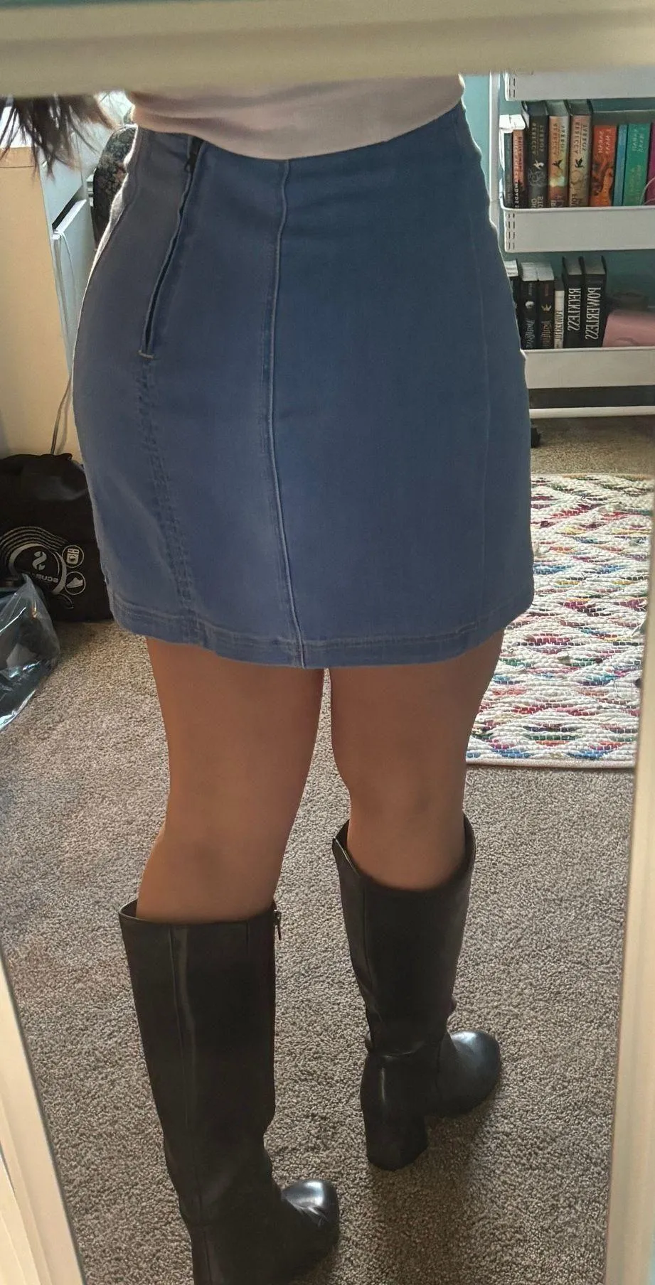 Denim Jean Skirt - Image 6