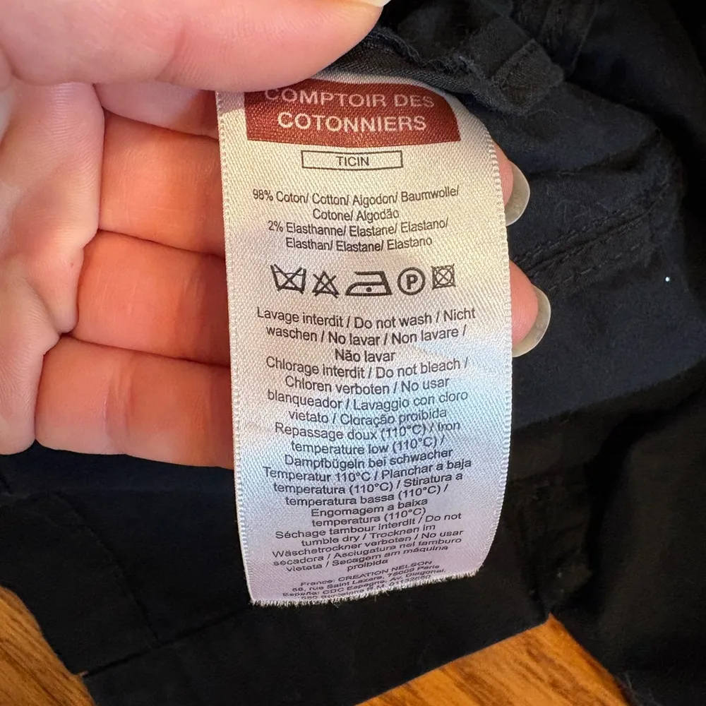 comptoir des cotonniers black military button up belted jacket - Image 3