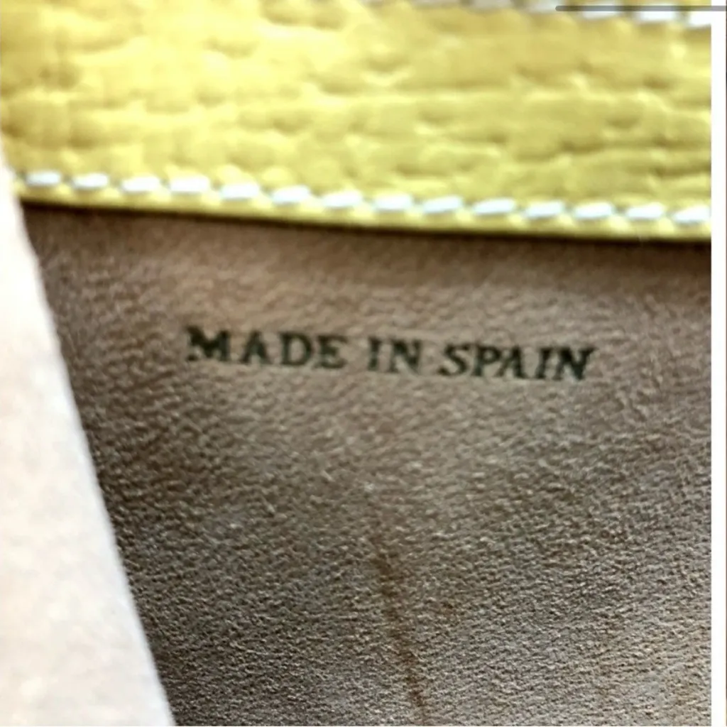 Loewe  Barcelona Yellow Satchel Bag - Image 8