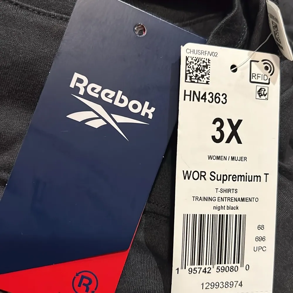 NWT Reebok Workout Ready Supremium Short Sleeve T-Shirt, Black Size 3X New w/Tag - Image 12