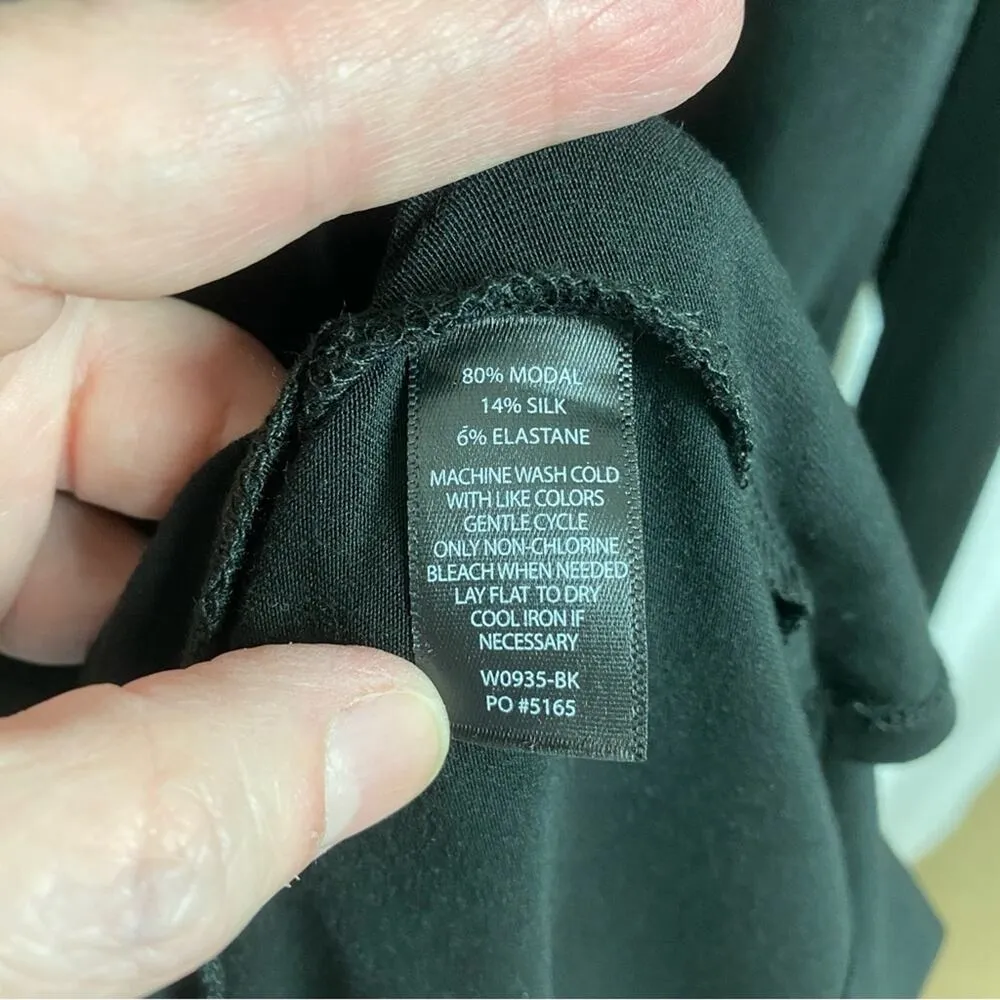 Betabrand Black Long Sleeve Jersey Travel Dress Sz.L - Image 15