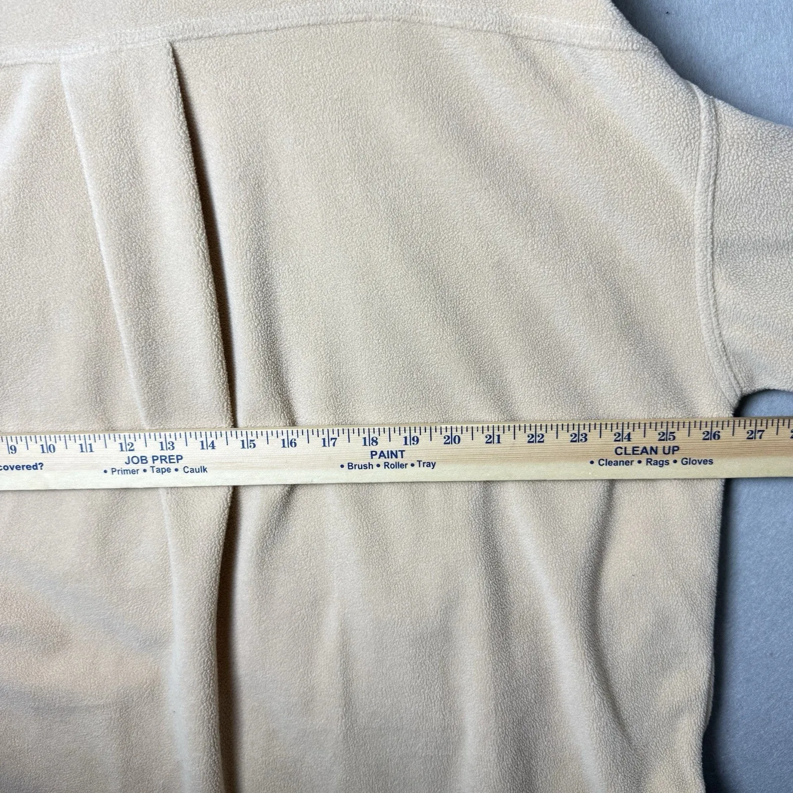 BiBi Fleece Buttoned Down Oversized Shirt Jacket Tan Fall Winter Women’s Size XL - Image 9