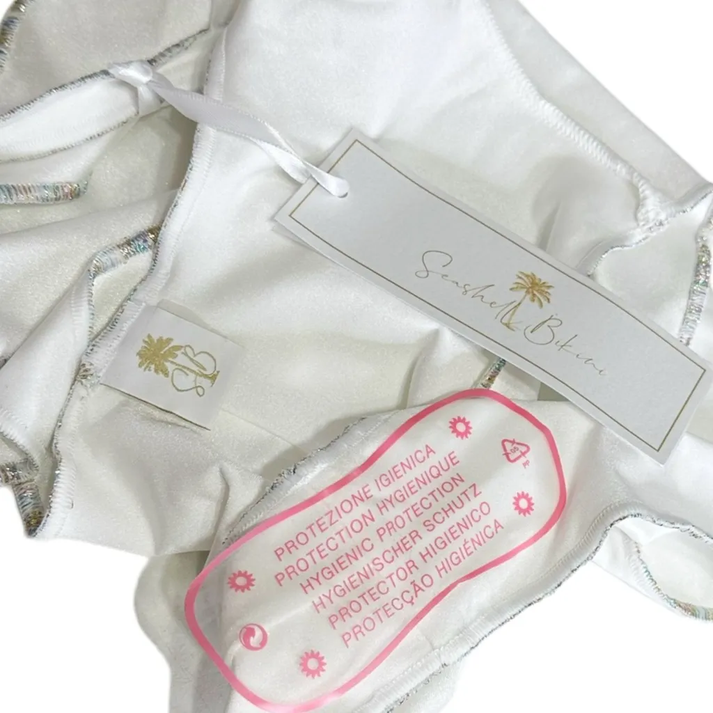 SEASHELL ITALIA Carol One Piece Swimsuit, White, Small White - Image 7