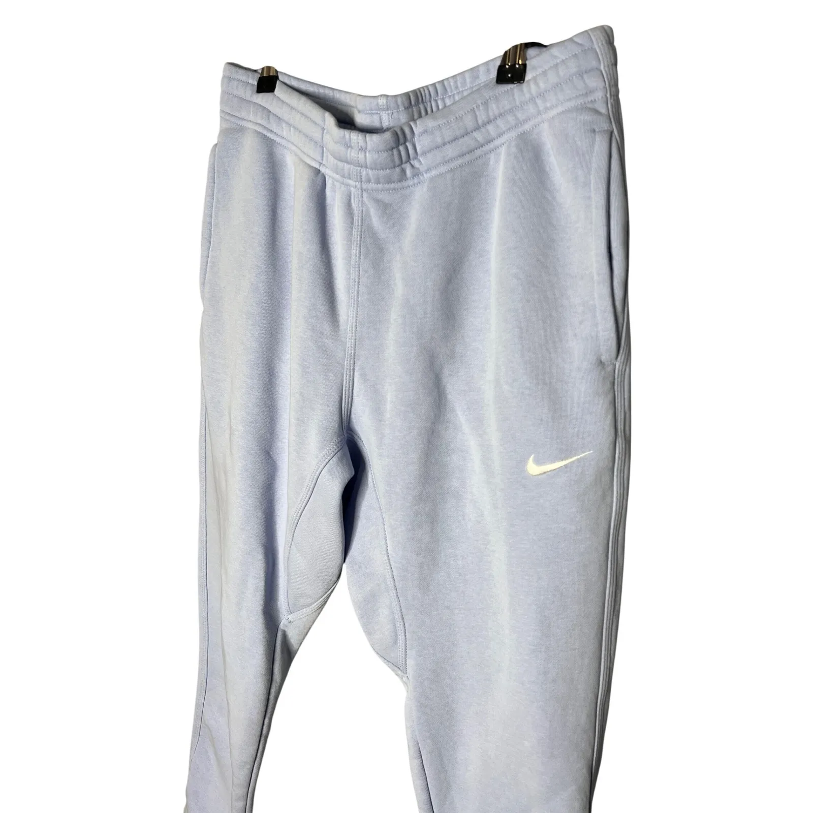 Nike Club Fleece Joggers Women's Size Large Periwinkle Blue Tapered Leg - Image 3