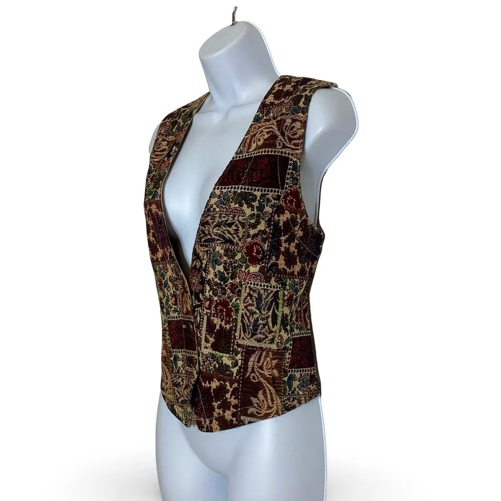 Vintage WillowBend Tapestry Vest Tan Size undefined - Image 2