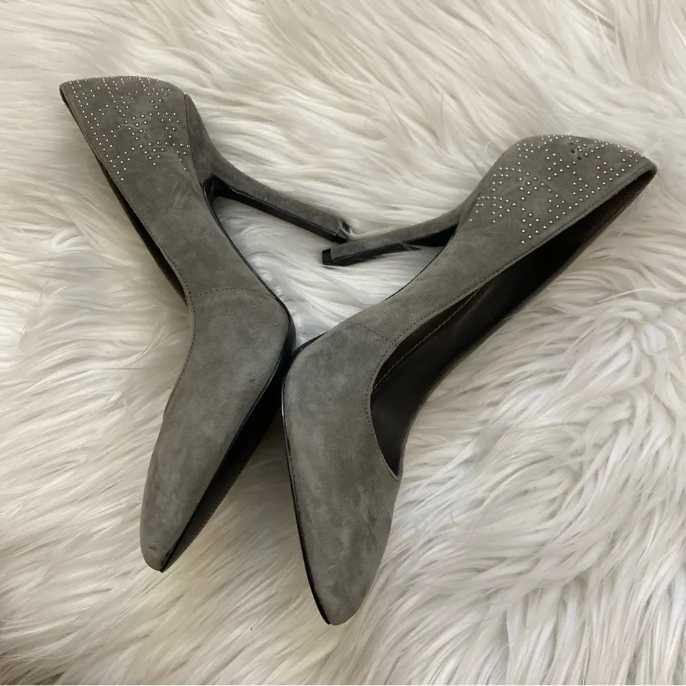BCBGeneration Gray suede pointed toe heels - Image 4