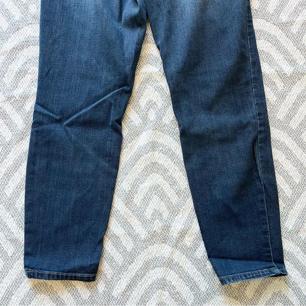 1822 DENIM Women’s Mid Rise Distressed Skinny Fit Blue Denim Jeans 10 - Image 7