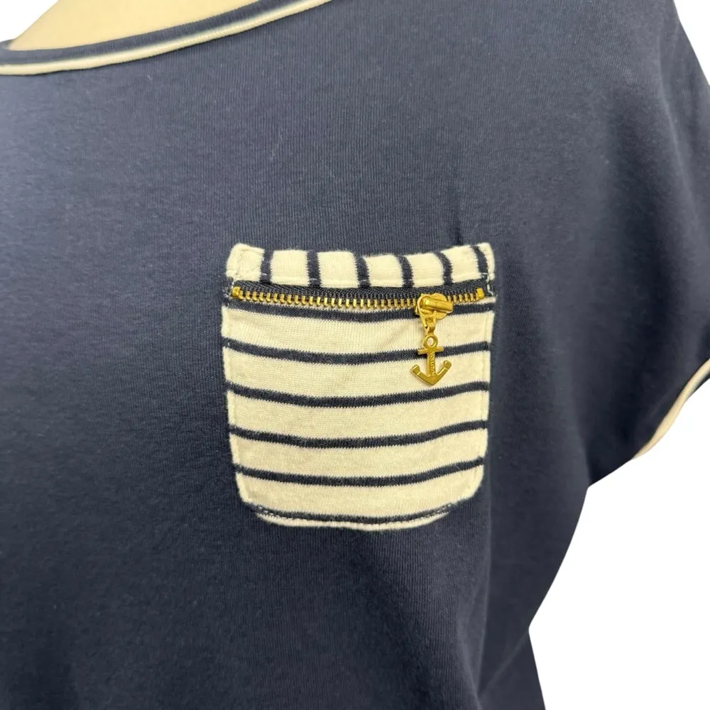 Nautica T-Shirt Size M Blue Short Sleeve - Image 2