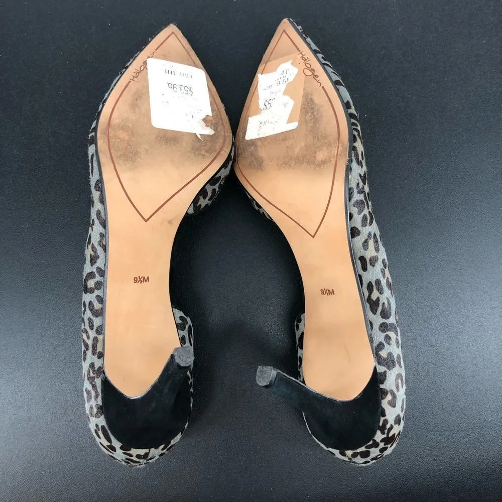 Halogen Leopard Print Heels Calf Hair Marlie D’Orsay Pumps - Image 13