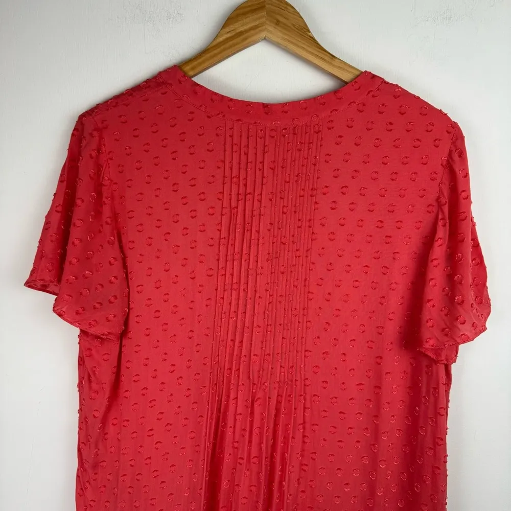 Soft Surroundings Offshore Tunic Top Sz Medium Swiss Top Pink Red - Image 13