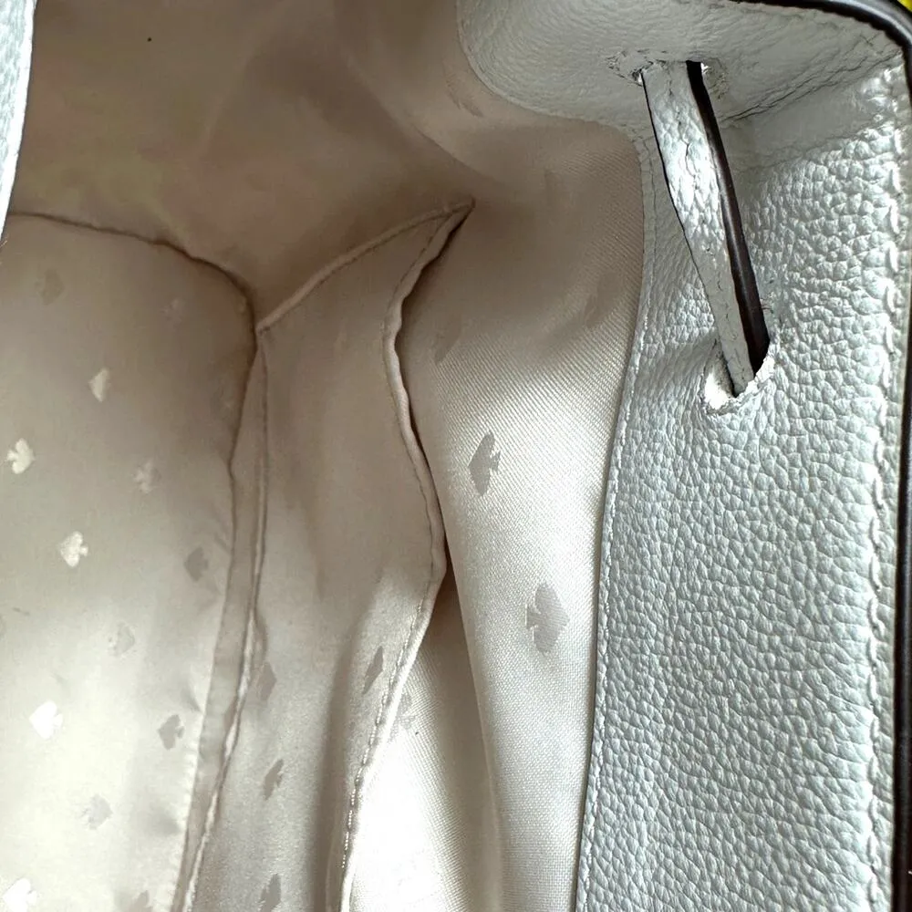 Kate Spade New York Pride Rainbow Darcy Flap White Leather Backpack - Image 13