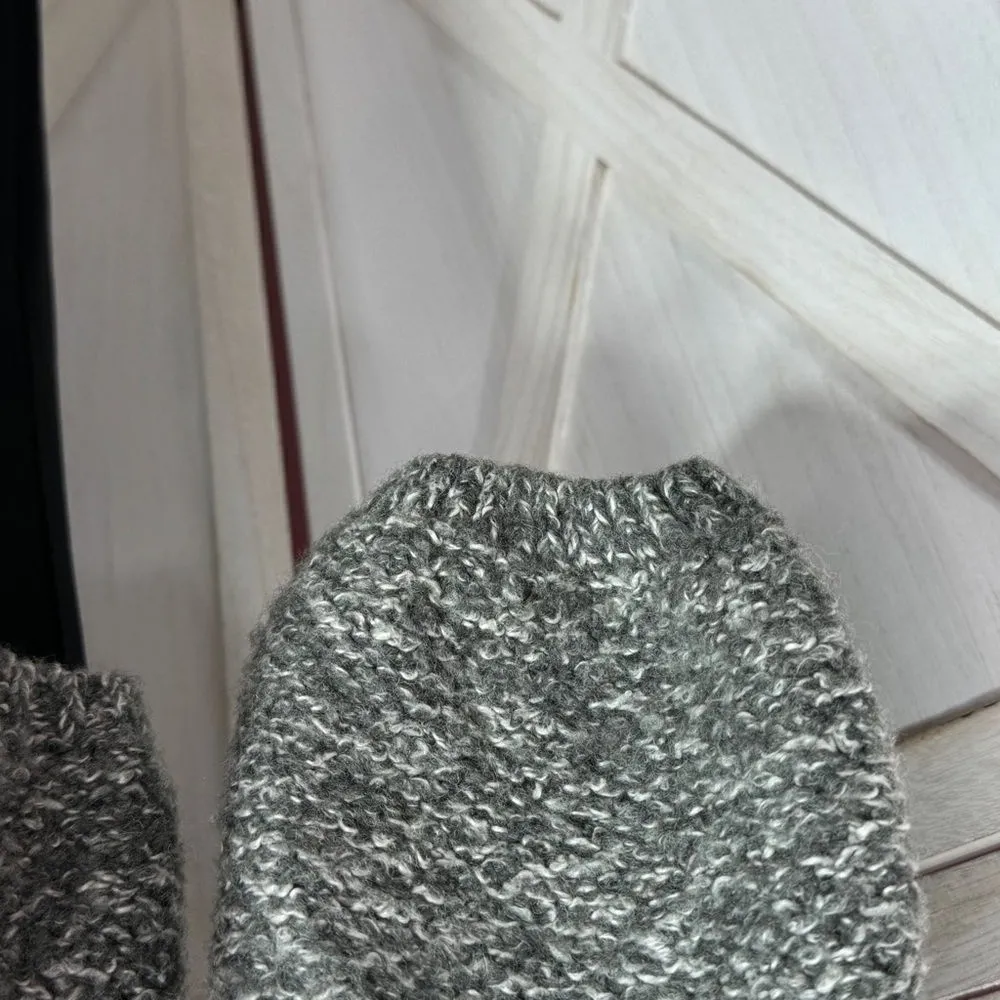 Willi Smith Marled Peplum Wool Blend Cardigan Sweater Grey‎  XL - Image 7