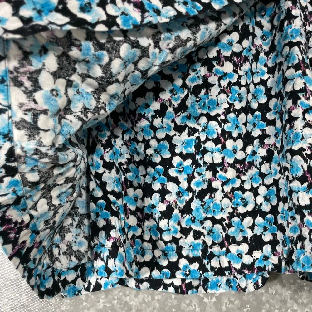 Future Collective Women's Plus Size Blue & Black Cargo Wrap Mini Skirt - Image 4