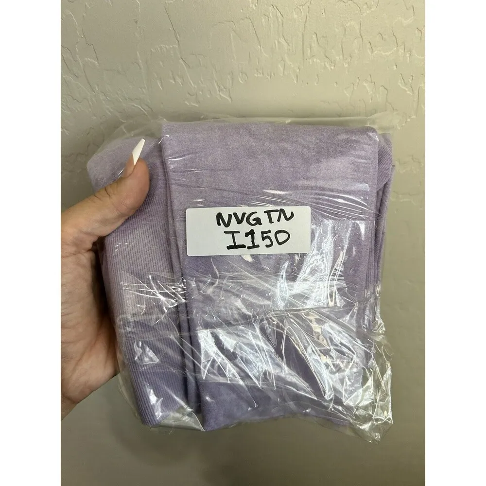 NVTGN lilac contour leggings Size Small High Waisted Seamless Full Length - Image 6