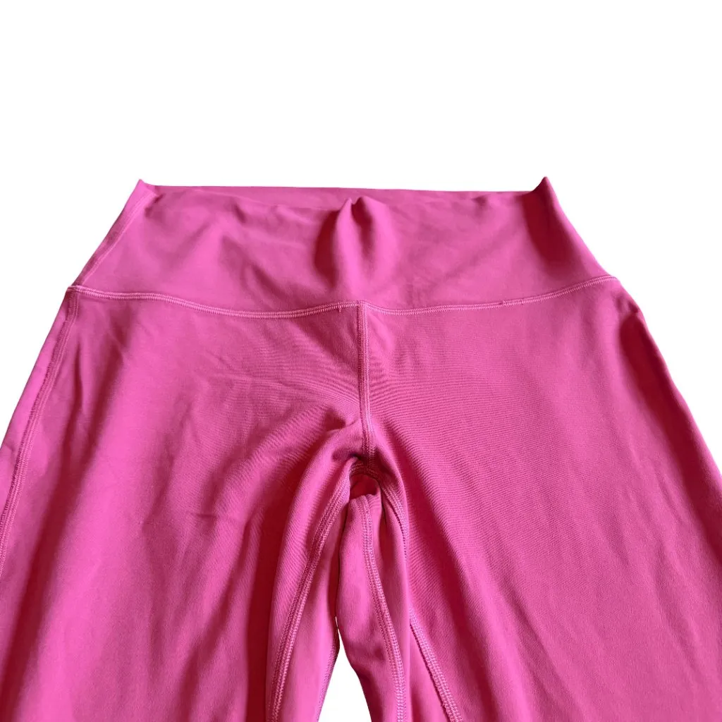 Lululemon Align High-Rise Cropped Leggings Bright Pink Athletic Athleisure Sz 10 - Image 3