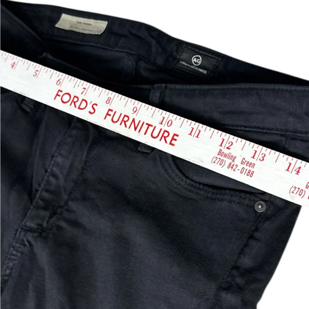 AG‎ Adriano Goldschmied The Prima Mid-Rise Stretch Cigarette Jean Black Size 27R - Image 6
