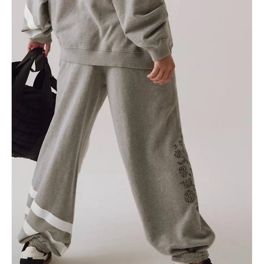 Free People Movement Heather Grey Joggers‎ Lounge Sweatpants Athleisure NWT Sz L - Image 11