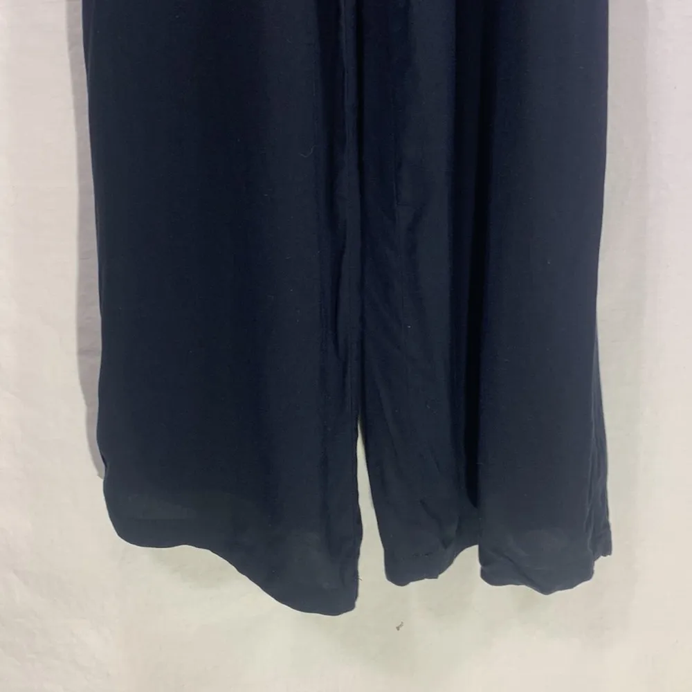 Abercrombie & Fitch Ruffle Black High Waisted Jumpsuit Size XS Jr FLAWED - Image 5