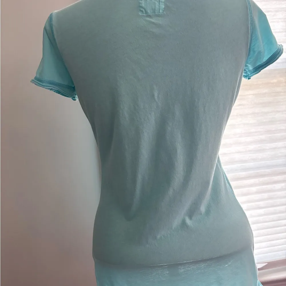 L.O.G.G. By H&M baby blue short sleeve V-neck T-shirt size Medium - Image 6