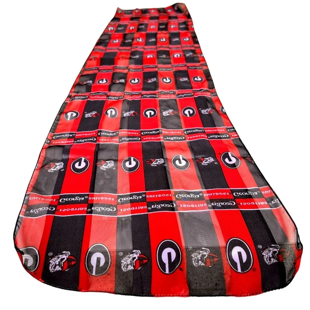 VTG University Georgia Scarf UGA Football Bulldogs Dawgs 58 in L x 12 in NWT Red - Image 6