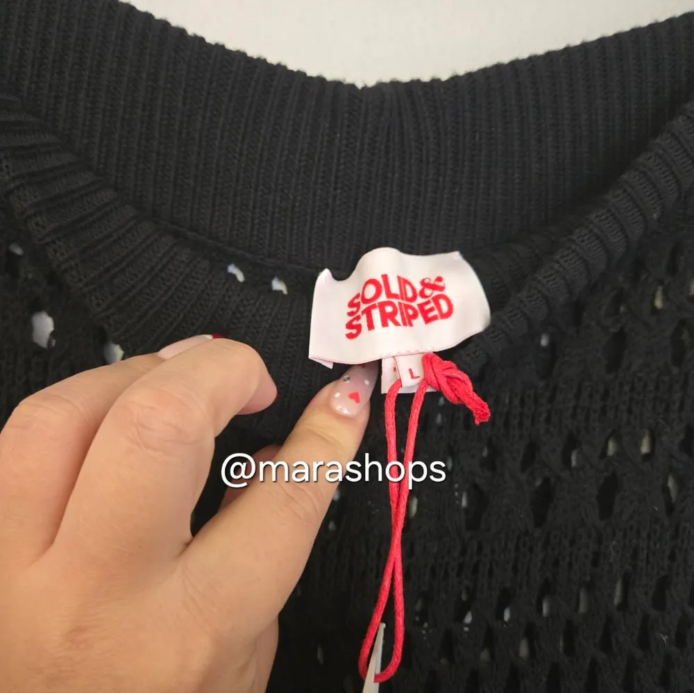 Solid & Striped The Logan Crochet Pant Black - Image 8