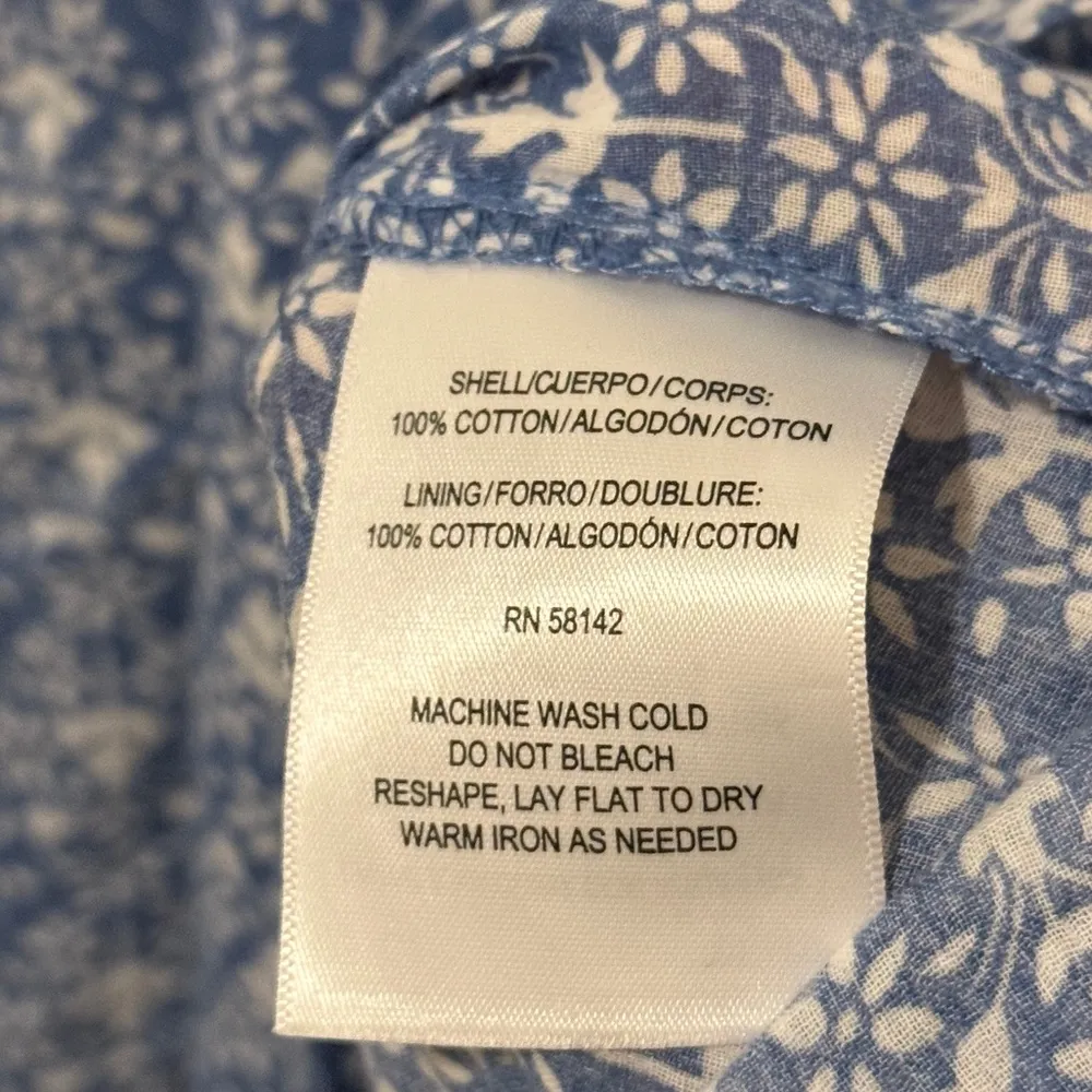 Gal Meets Glam Tessa Blue Floral Dress size 4 / small - Image 8