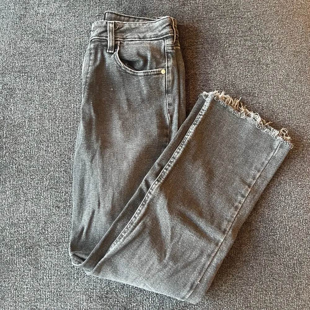 BDG washed black high-rise cropped kick flare jeans - Image 2