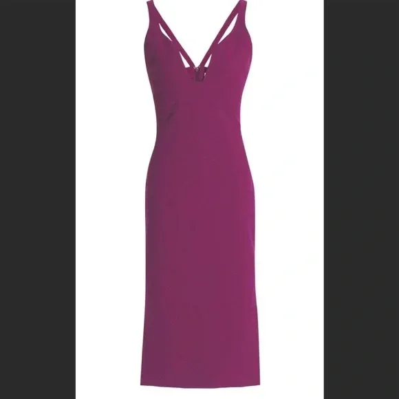 Cinq A Sept Ara Midi Dress in Raspberry Purple Size 0 - Image 2