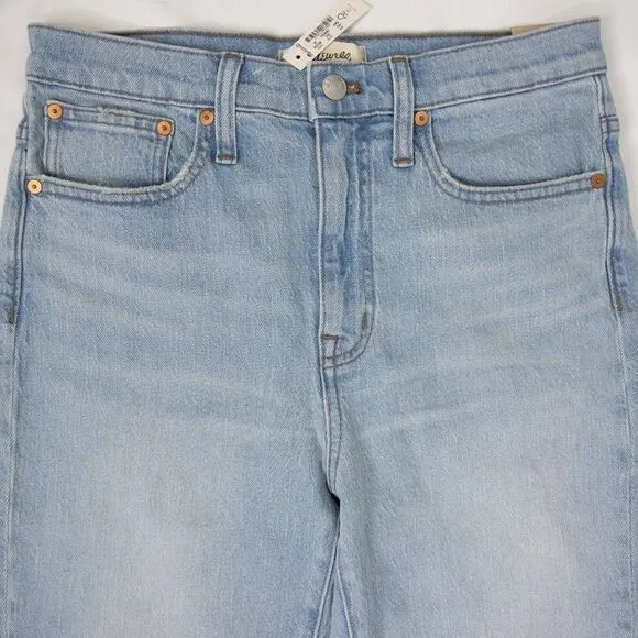 NEW Madewell TheHigh-Rise Slim Crop‎ Boyjean in Dumas Wash: Ripped Edition, 26 - Image 5
