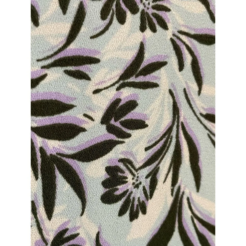 Cabi Golden Glow Split Neck Mixed Floral Sleeveless Tunic Top Medium - Image 3