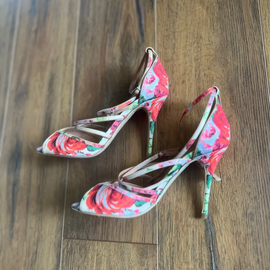 NWT LK Bennett Dahlia Strappy Floral Heels - Image 5