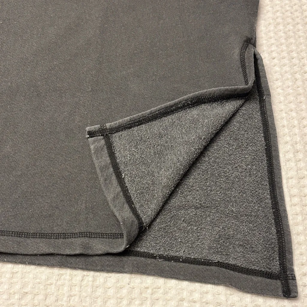 NEW! FREE PEOPLE MOVEMENT Back Me Up MEDIUM Dark Shadow Gray Sweatshirt Relaxed - Image 12