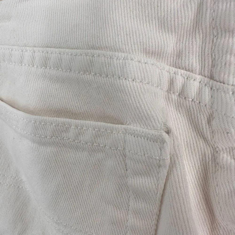 Polo Ralph Lauren Women's Mid-Rise Cropped Kelly Jean Off White  Size 8 wide leg - Image 8