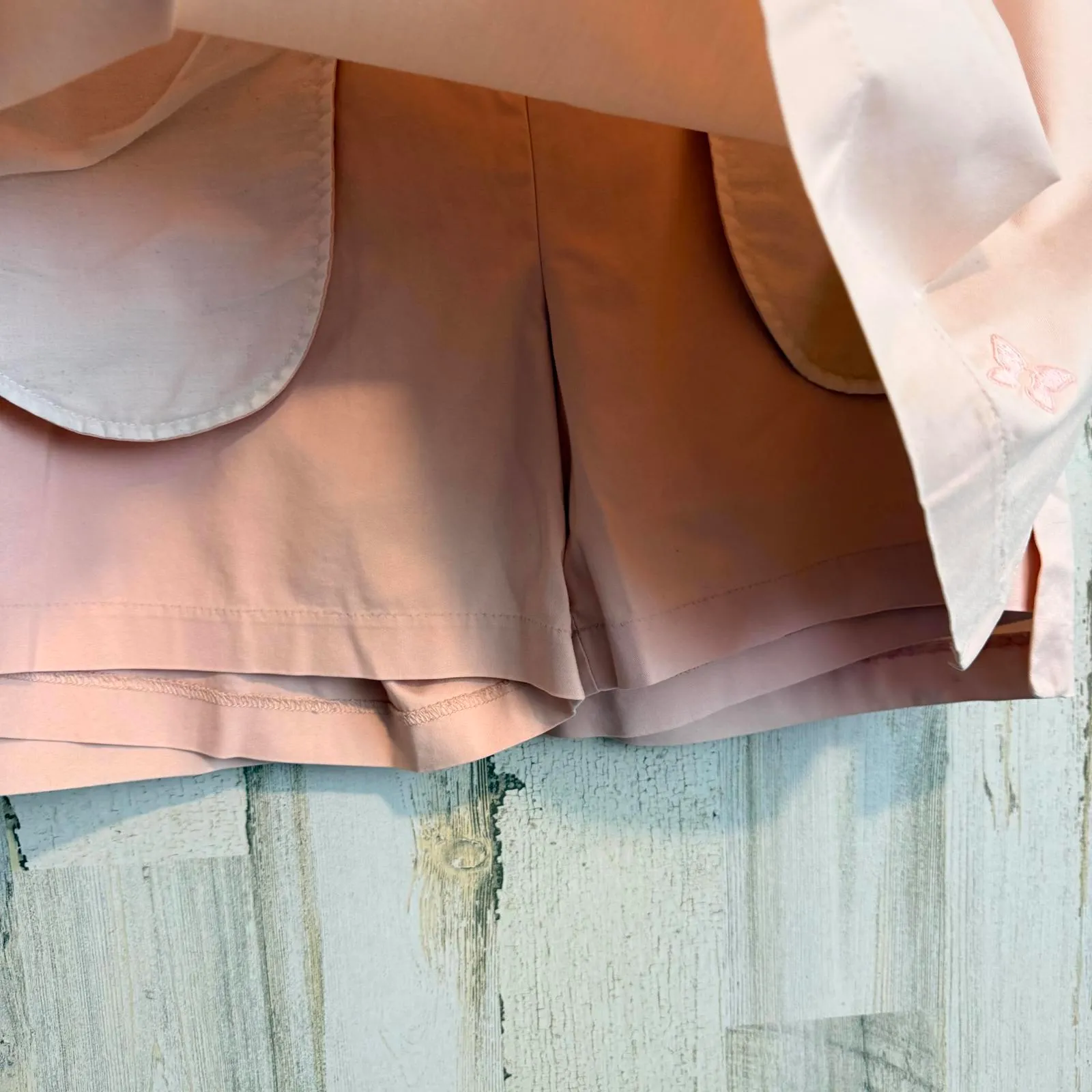 Adidas Golf Skort Womens 10 Blush Pink Stretch Athletic Tennis Skirt Shorts - Image 4