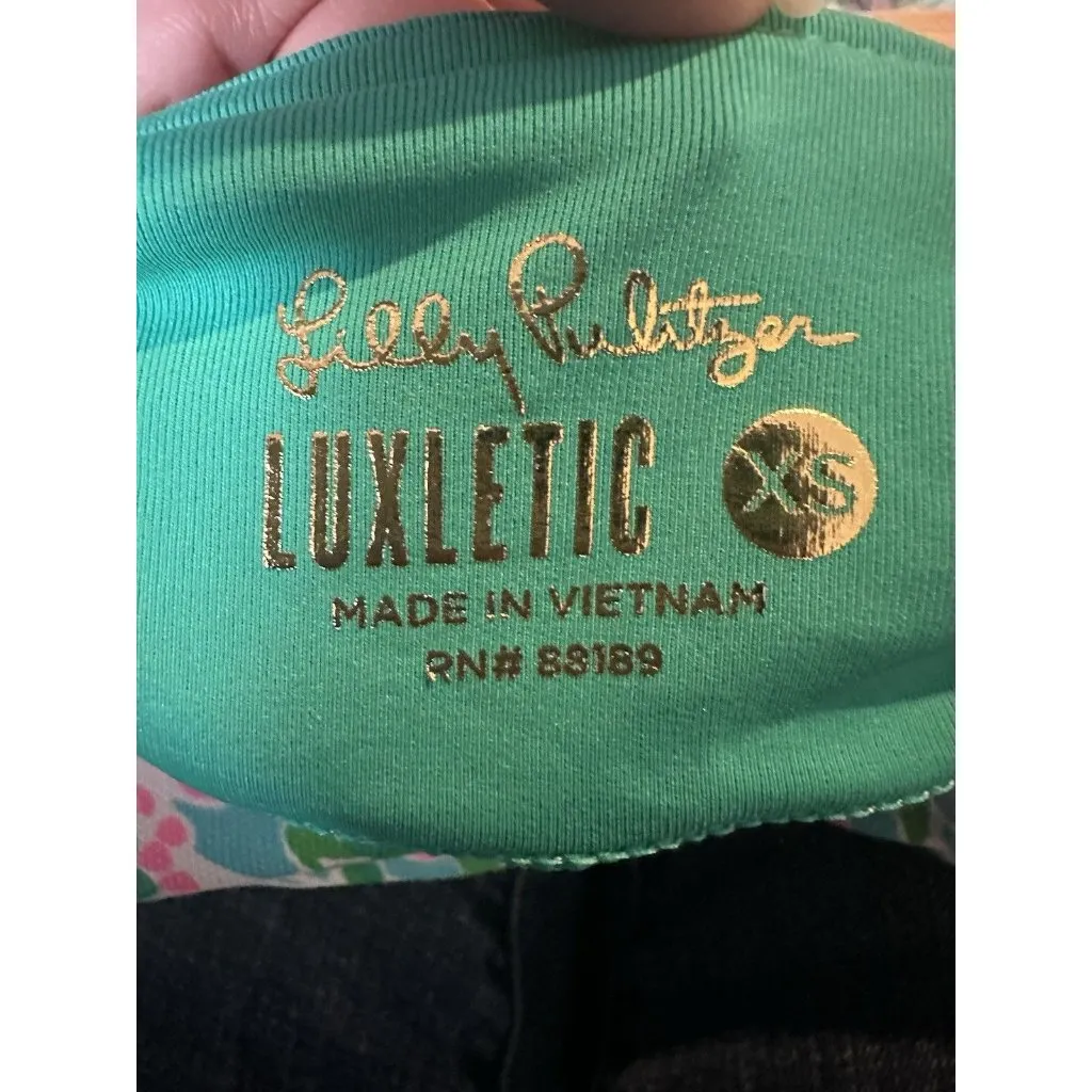 Lilly Pulitzer Luxletic Reid Short Leaf it Wild Golf Skirt Blue Size XS $108 - Image 3